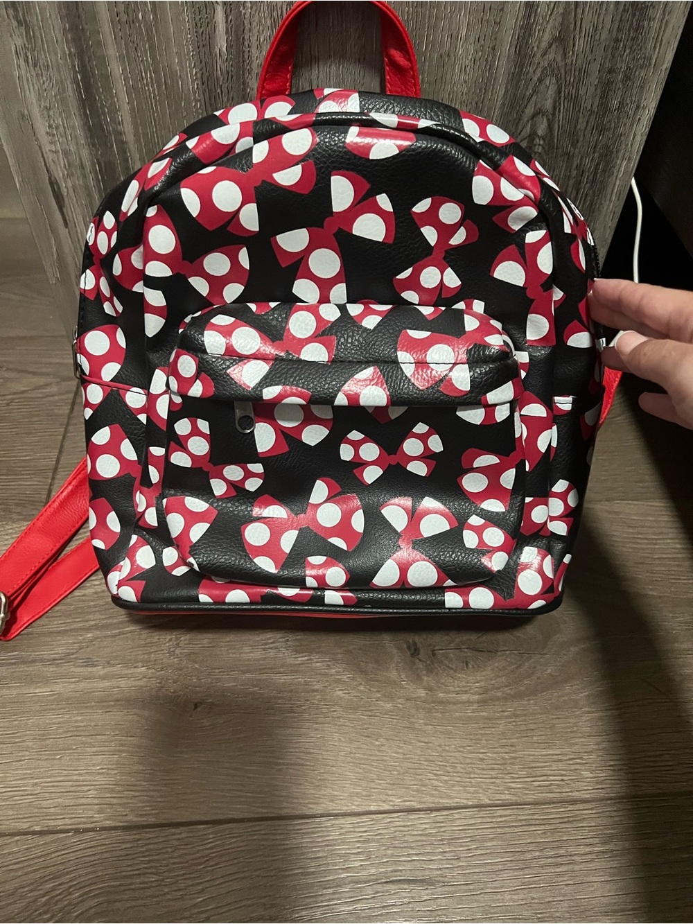 Disney Red Bow Pattern Backpack